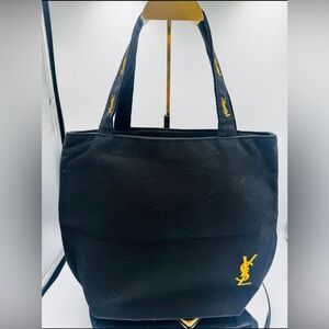 Yves Saint Laurent Black Bag with Pink Interior